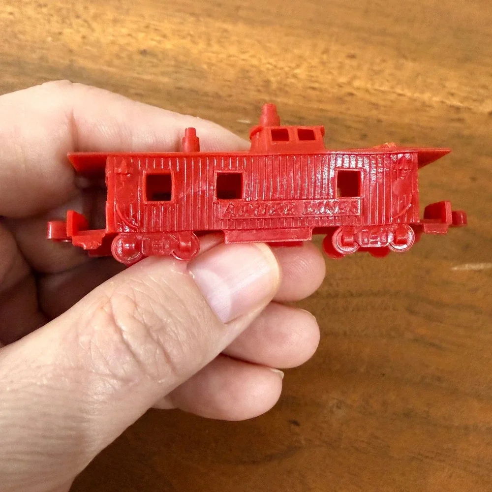 Vintage‎ Plastic Toy Trains Trolley Boats Cars Firetrucks Trucks Lot of 21